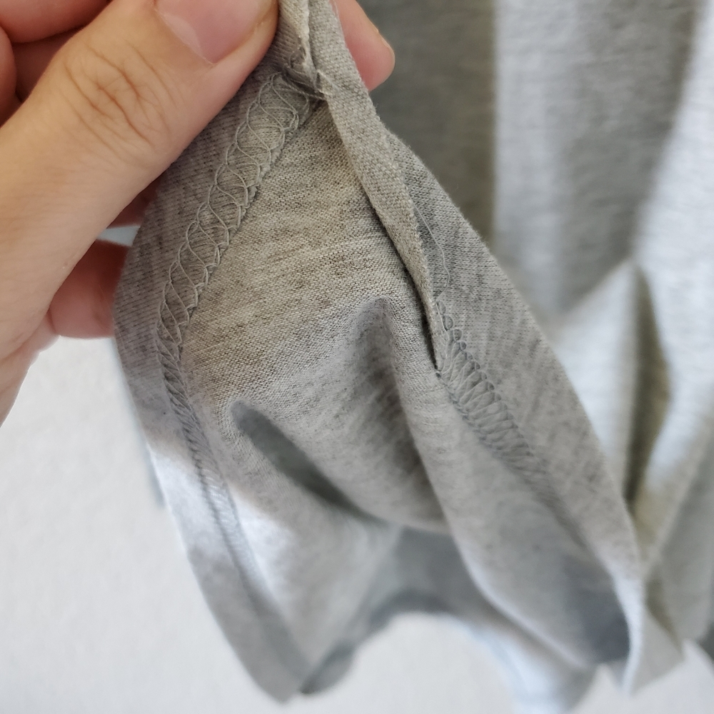 Azbro grey asymmetrical peplum style longsleeve - Picture 6 of 6